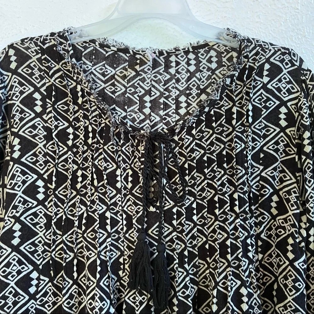 Free People Marlow black combo mini dress